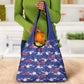 Afro-Haitians Grocery Bag Ayiti Map and Rose Kayenn Tropical Style - African Pride