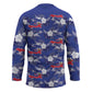 Afro-Haitians Hockey Jersey Ayiti Map and Rose Kayenn Tropical Style - African Pride