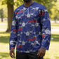 Afro-Haitians Hockey Jersey Ayiti Map and Rose Kayenn Tropical Style - African Pride