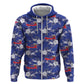 Afro-Haitians Hoodie Ayiti Map and Rose Kayenn Tropical Style - African Pride