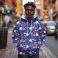 Afro-Haitians Hoodie Ayiti Map and Rose Kayenn Tropical Style - African Pride