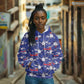 Afro-Haitians Hoodie Ayiti Map and Rose Kayenn Tropical Style - African Pride