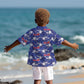 Afro-Haitians Kid Hawaiian Shirt Ayiti Map and Rose Kayenn Tropical Style LT14