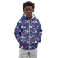 Afro-Haitians Kid Hoodie Ayiti Map and Rose Kayenn Tropical Style - African Pride