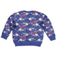 Afro-Haitians Kid Ugly Christmas Sweater Ayiti Map and Rose Kayenn Tropical Style - African Pride