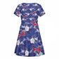 Afro-Haitians Kid Short Sleeve Dress Ayiti Map and Rose Kayenn Tropical Style LT14