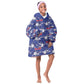 Afro-Haitians Kid Wearable Blanket Hoodie Ayiti Map and Rose Kayenn Tropical Style - African Pride
