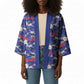 Afro-Haitians Kimono Ayiti Map and Rose Kayenn Tropical Style - African Pride