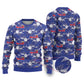 Afro-Haitians Ugly Christmas Sweater Ayiti Map and Rose Kayenn Tropical Style - African Pride