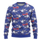 Afro-Haitians Ugly Christmas Sweater Ayiti Map and Rose Kayenn Tropical Style - African Pride