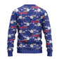 Afro-Haitians Ugly Christmas Sweater Ayiti Map and Rose Kayenn Tropical Style - African Pride