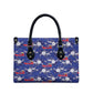 Afro-Haitians Leather Bag Ayiti Map and Rose Kayenn Tropical Style - African Pride