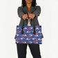 Afro-Haitians Leather Bag Ayiti Map and Rose Kayenn Tropical Style - African Pride