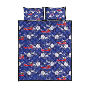 Afro-Haitians Quilt Bed Set Ayiti Map and Rose Kayenn Tropical Style - African Pride