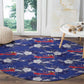 Afro-Haitians Round Carpet Ayiti Map and Rose Kayenn Tropical Style - African Pride