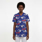 Afro-Haitians Scrub Top Ayiti Map and Rose Kayenn Tropical Style - African Pride