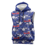 Afro-Haitians Sleeveless Hoodie Ayiti Map and Rose Kayenn Tropical Style - African Pride