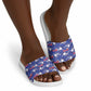 Afro-Haitians Slide Sandals Ayiti Map and Rose Kayenn Tropical Style - African Pride