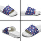 Afro-Haitians Slide Sandals Ayiti Map and Rose Kayenn Tropical Style - African Pride