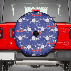 Afro-Haitians Spare Tire Cover Ayiti Map and Rose Kayenn Tropical Style - African Pride