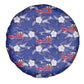 Afro-Haitians Spare Tire Cover Ayiti Map and Rose Kayenn Tropical Style - African Pride