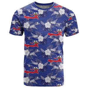 Afro-Haitians T shirt Ayiti Map and Rose Kayenn Tropical Style - African Pride