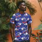 Afro-Haitians T shirt Ayiti Map and Rose Kayenn Tropical Style - African Pride