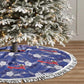 Afro-Haitians Tree Skirt Ayiti Map and Rose Kayenn Tropical Style - African Pride