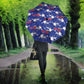 Afro-Haitians Umbrella Ayiti Map and Rose Kayenn Tropical Style - African Pride
