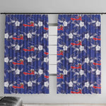 Afro-Haitians Window Curtain Ayiti Map and Rose Kayenn Tropical Style - African Pride