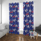 Afro-Haitians Window Curtain Ayiti Map and Rose Kayenn Tropical Style - African Pride
