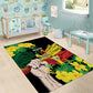 Benin National Day Area Rug Happy 64th Independence Anniversary Yellow Allamanda