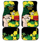 Benin National Day Car Mats Happy 64th Independence Anniversary Yellow Allamanda