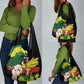 Benin National Day Grocery Bag Happy 64th Independence Anniversary Yellow Allamanda