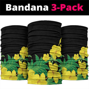 Benin National Day Neck Gaiter Happy 64th Independence Anniversary Yellow Allamanda - African Pride