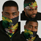 Benin National Day Neck Gaiter Happy 64th Independence Anniversary Yellow Allamanda LT14