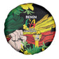 Benin National Day Spare Tire Cover Happy 64th Independence Anniversary Yellow Allamanda