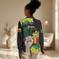 Benin National Day Women Casual Shirt Happy 64th Independence Anniversary Yellow Allamanda LT14