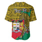 Personalised Benin National Day Baseball Jersey Coat Of Arms With Leopard African Pattern