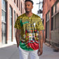 Personalised Benin National Day Baseball Jersey Coat Of Arms With Leopard African Pattern