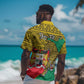 Personalised Benin National Day Hawaiian Shirt Coat Of Arms With Leopard African Pattern