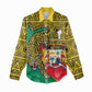 Personalised Benin National Day Women Casual Shirt Coat Of Arms With Leopard African Pattern LT14