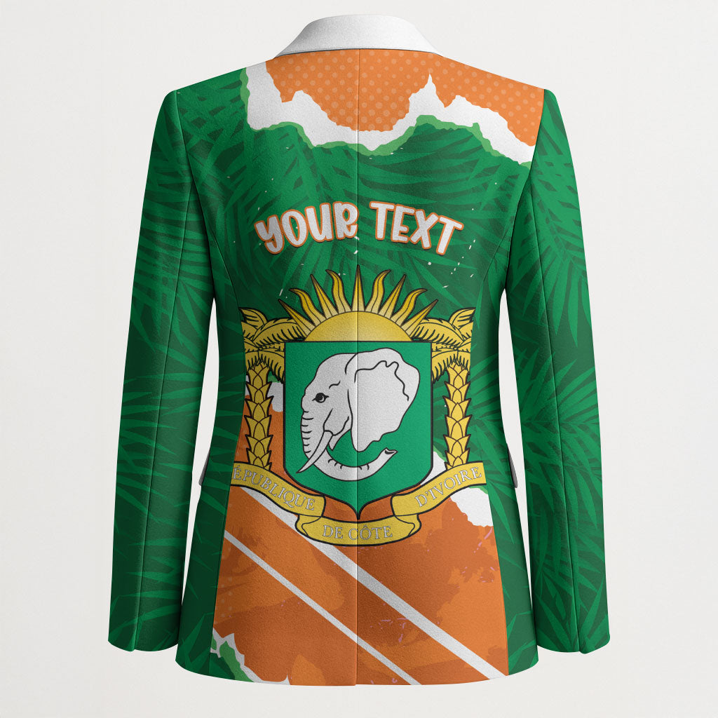 Cote d'Ivoire Independence Day Personalized Blazer 1960 Proud Coat Of Arms Grunge Style