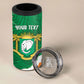 Cote d'Ivoire Independence Day Personalized 4 in 1 Can Cooler Tumbler 1960 Proud Coat Of Arms Grunge Style