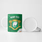 Cote d'Ivoire Independence Day Personalized Ceramic Mug 1960 Proud Coat Of Arms Grunge Style