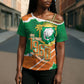 Cote d'Ivoire Independence Day Personalized Cross Shoulder Shirt 1960 Proud Coat Of Arms Grunge Style