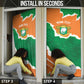Cote d'Ivoire Independence Day Personalized Door Cover 1960 Proud Coat Of Arms Grunge Style