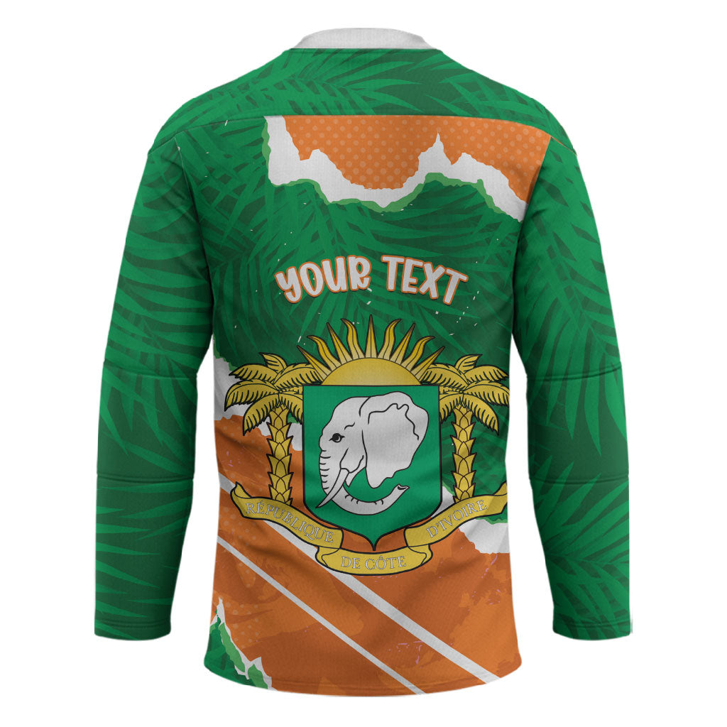Cote d'Ivoire Independence Day Personalized Hockey Jersey 1960 Proud Coat Of Arms Grunge Style