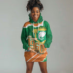 Cote d'Ivoire Independence Day Personalized Hoodie Dress 1960 Proud Coat Of Arms Grunge Style
