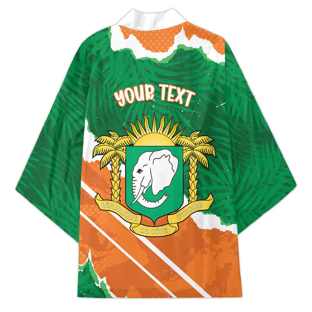 Cote d'Ivoire Independence Day Personalized Kimono 1960 Proud Coat Of Arms Grunge Style
